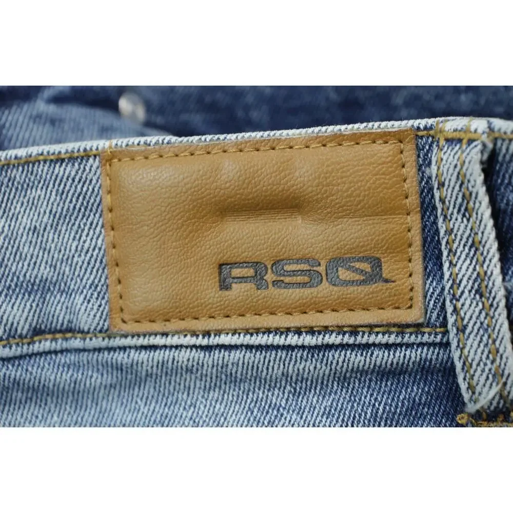 RSQ Jeans Mens 30 x 32‎ Blue Cotton Blend Stretch Slim Fit Tapered Leg